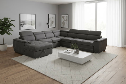 Banff Sectional Sofa Bed with Storage