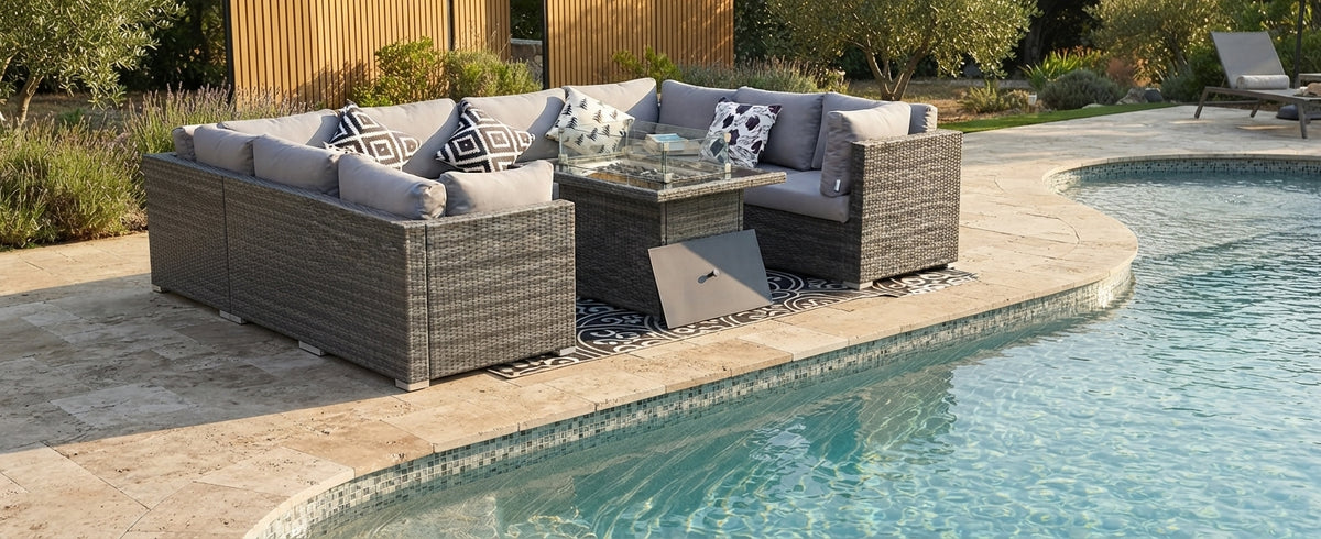 Gibsons 7.5 ft x 10 ft Outdoor Patio Set
