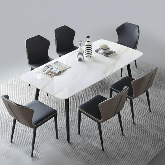 Merritt 7-Piece Dining Set with Marble Top