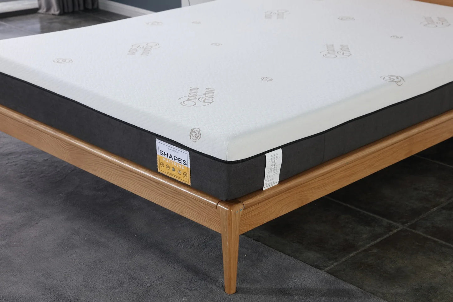 Shapes Memory Gel Foam Mattress – 8” Medium Firm with Organic Cotton Cover