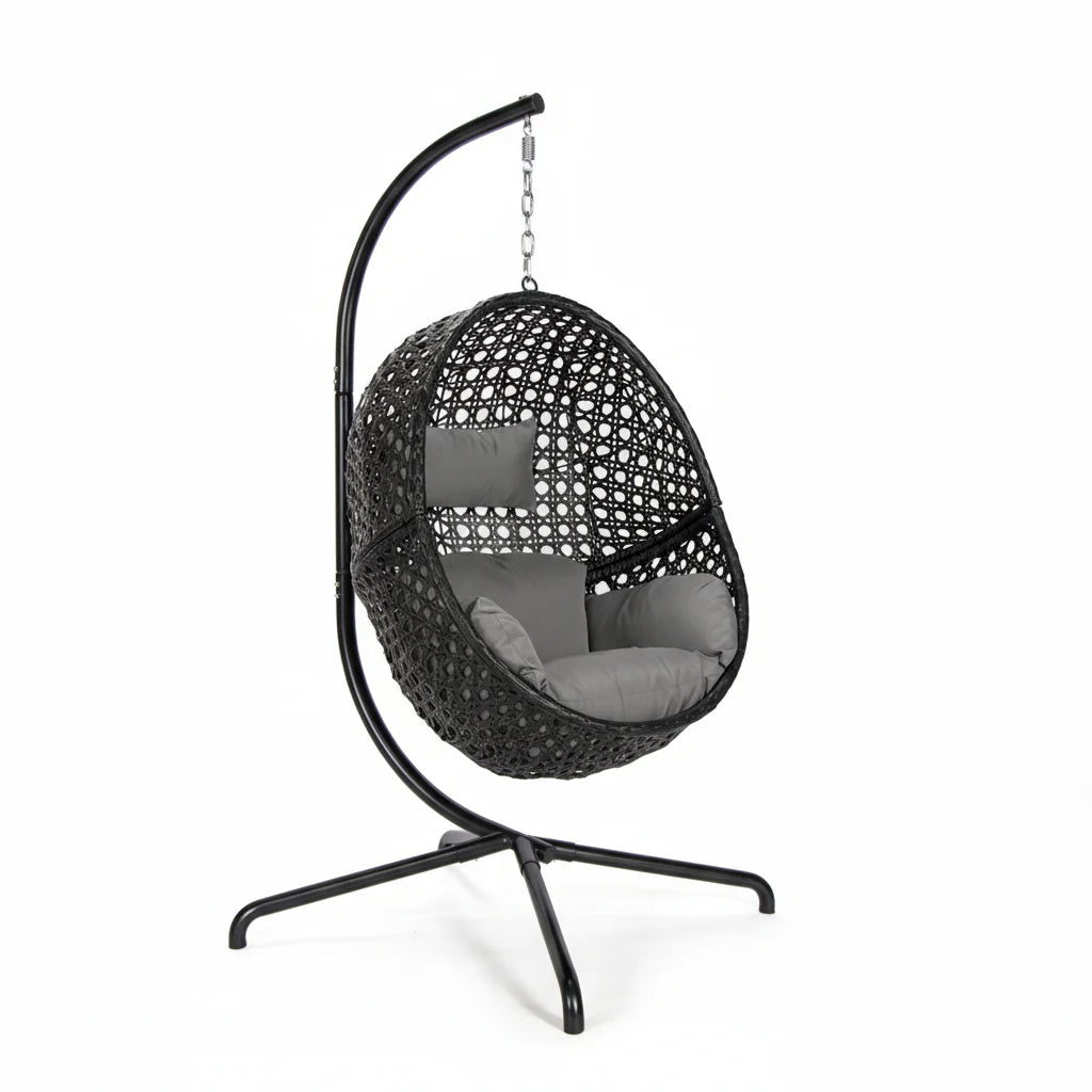Single Folding Swing with Grey Cushion