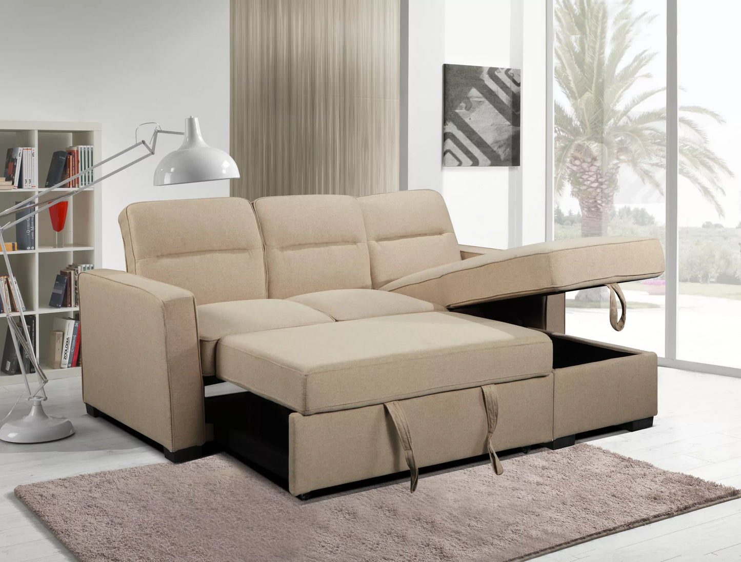 Coquitlam Sectional Sofa Bed with Storage