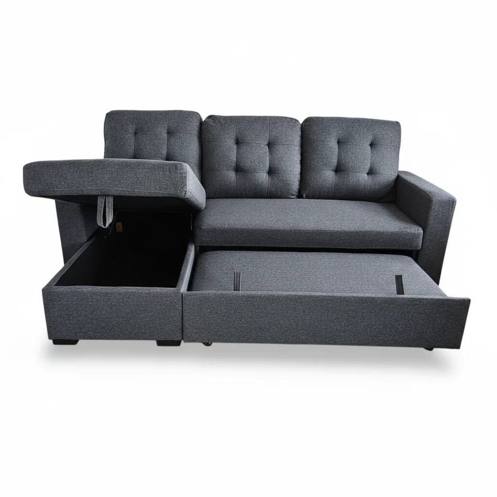 Vancouver Sectional Sofa Bed with Storage