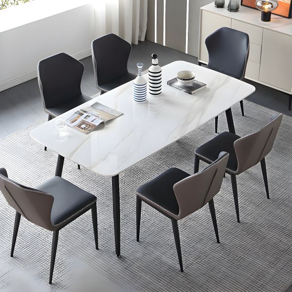 Merritt 7-Piece Dining Set with Marble Top