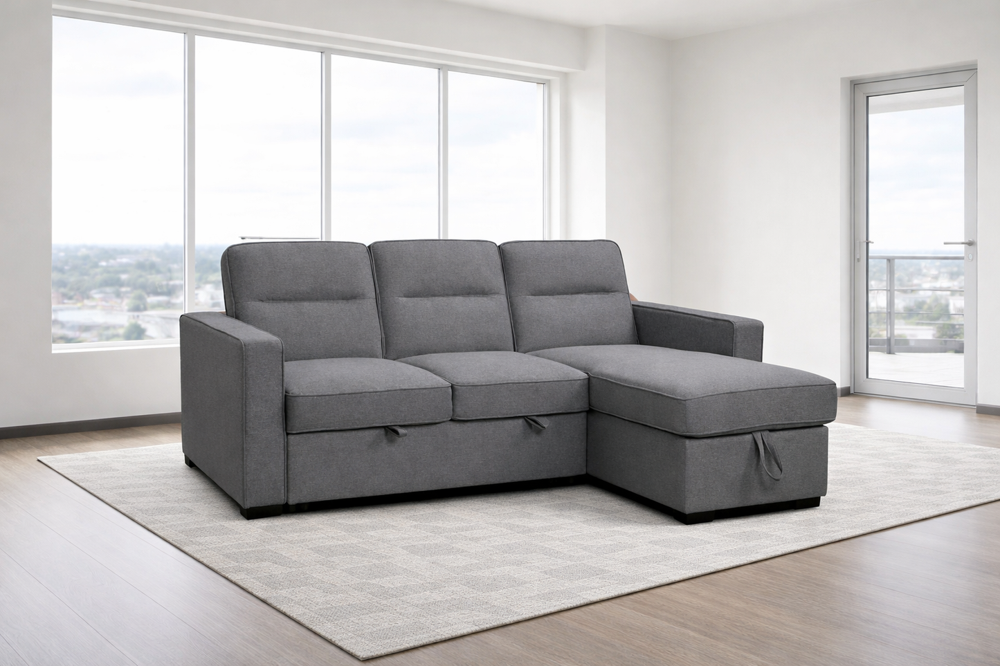 Coquitlam Sectional Sofa Bed with Storage