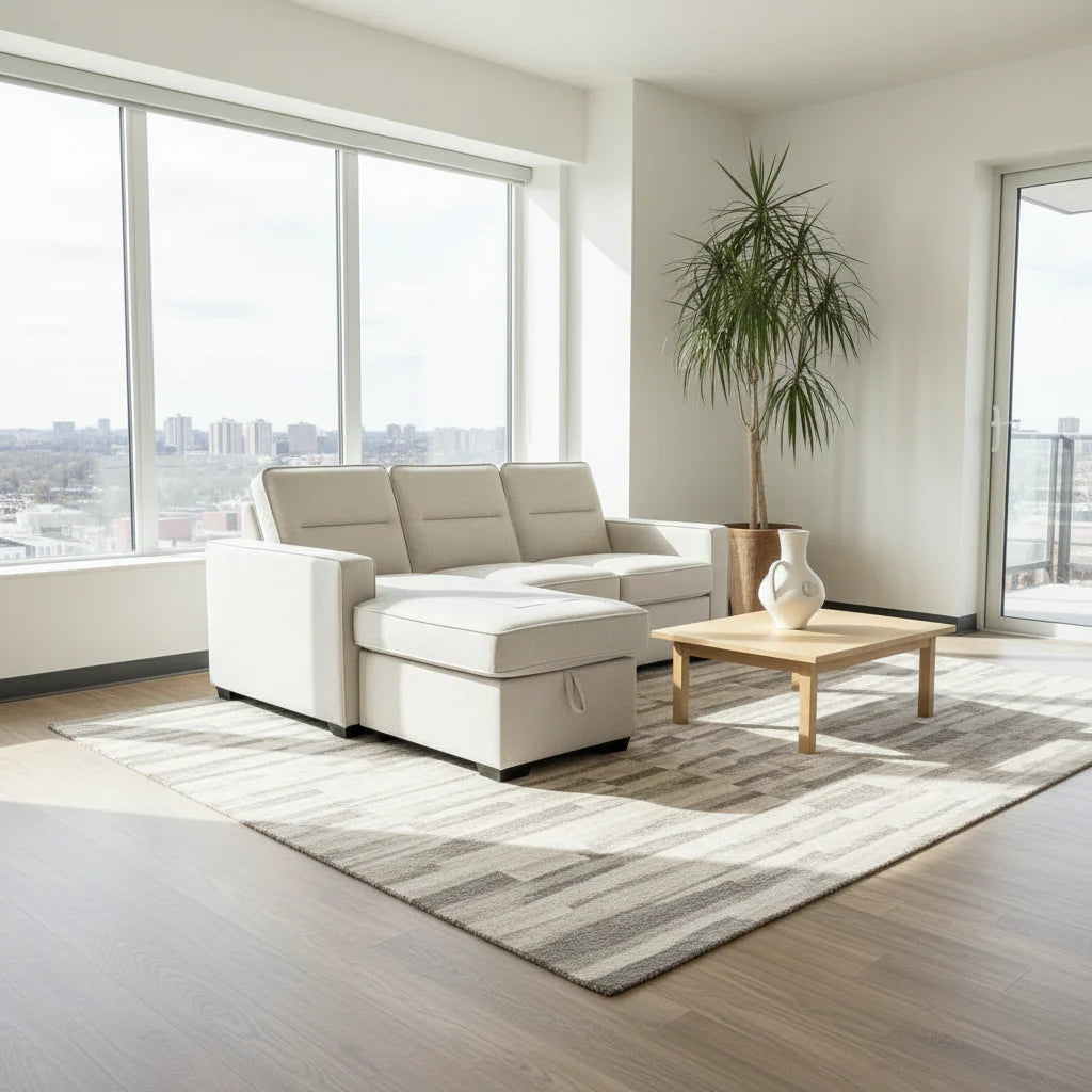 Coquitlam Sectional Sofa Bed with Storage