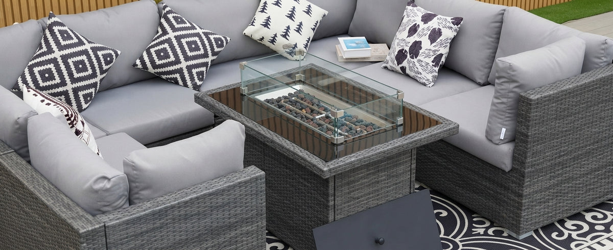 Gibsons 7.5 ft x 10 ft Outdoor Patio Set
