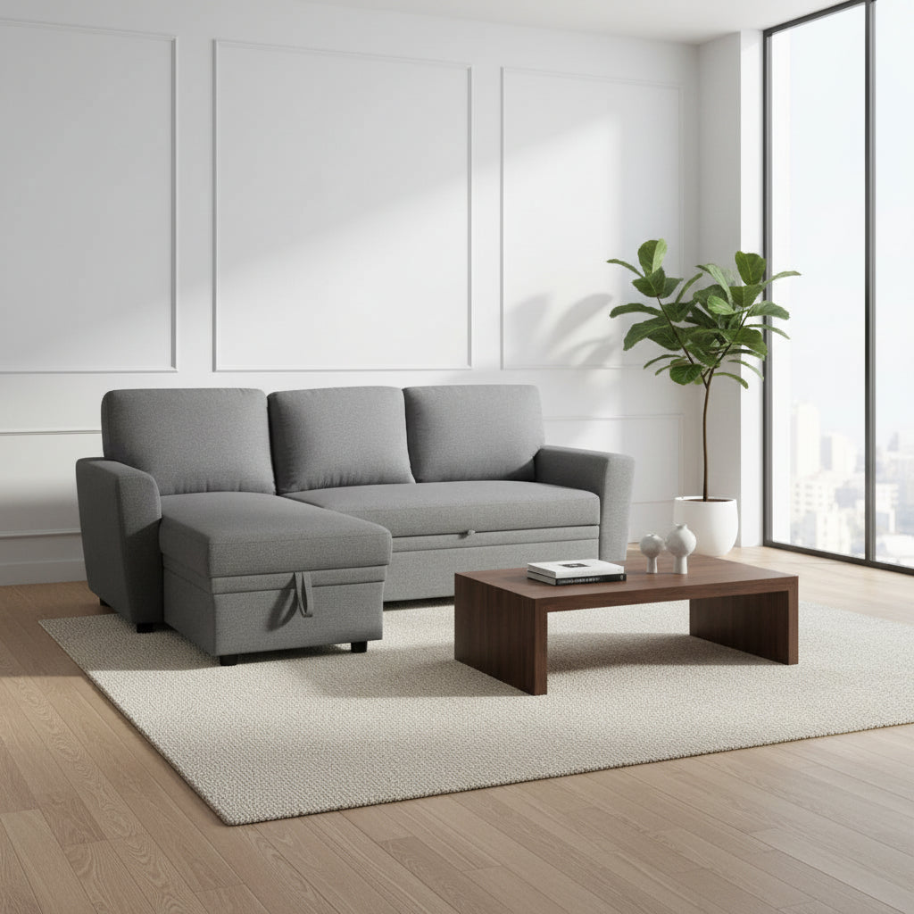 Hope Reversible Sectional Sofa Bed with Storage
