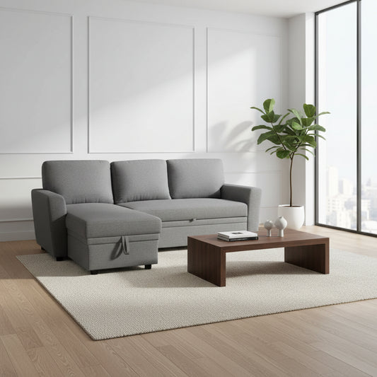 Hope Reversible Sectional Sofa Bed with Storage
