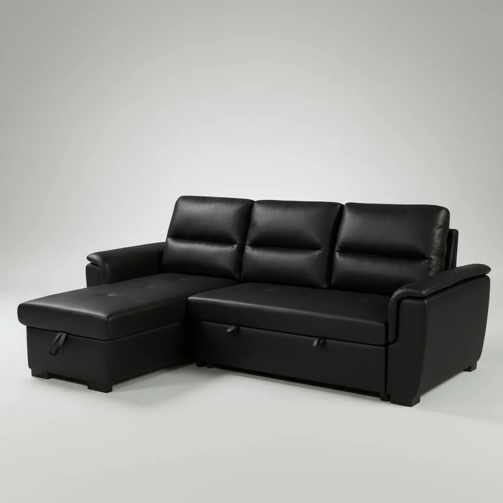 Delta Sectional Sofa Bed with Storage