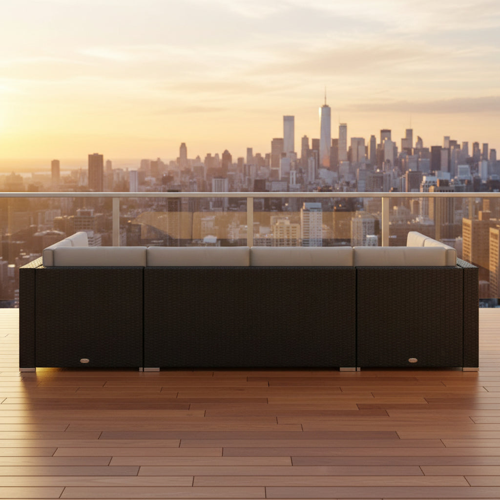 Haven 7-Piece Wicker Patio Sectional Set