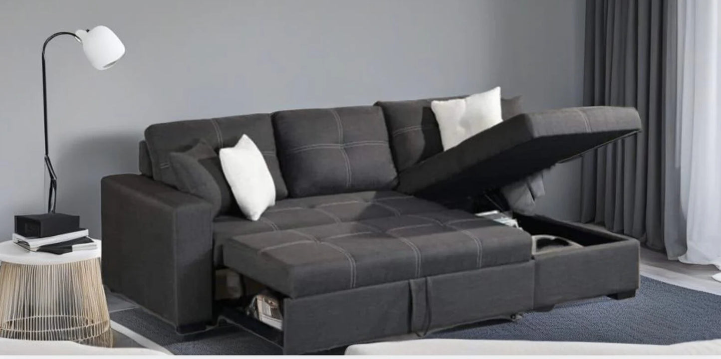 Vancouver Sectional Sofa Bed with Storage