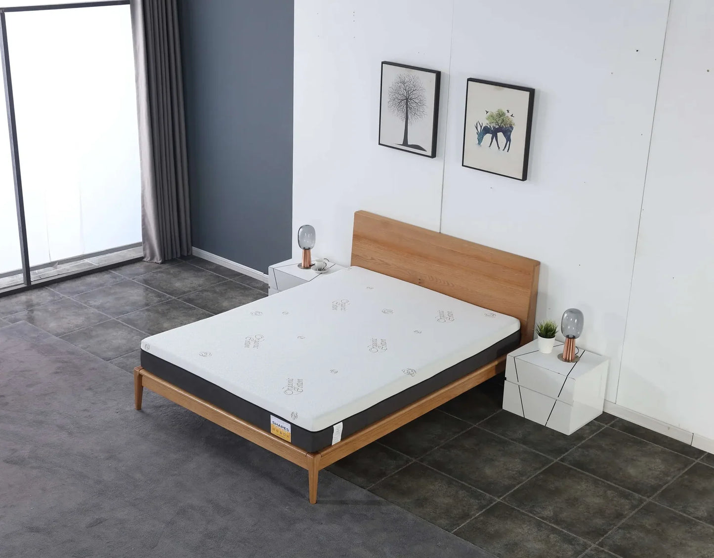 Shapes Memory Gel Foam Mattress – 8” Medium Firm with Organic Cotton Cover