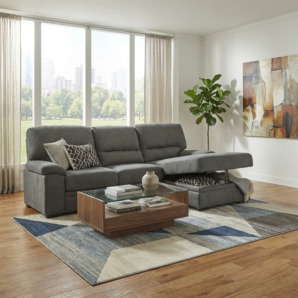 Whistler 3-Seater Family Sofa - Dark Grey