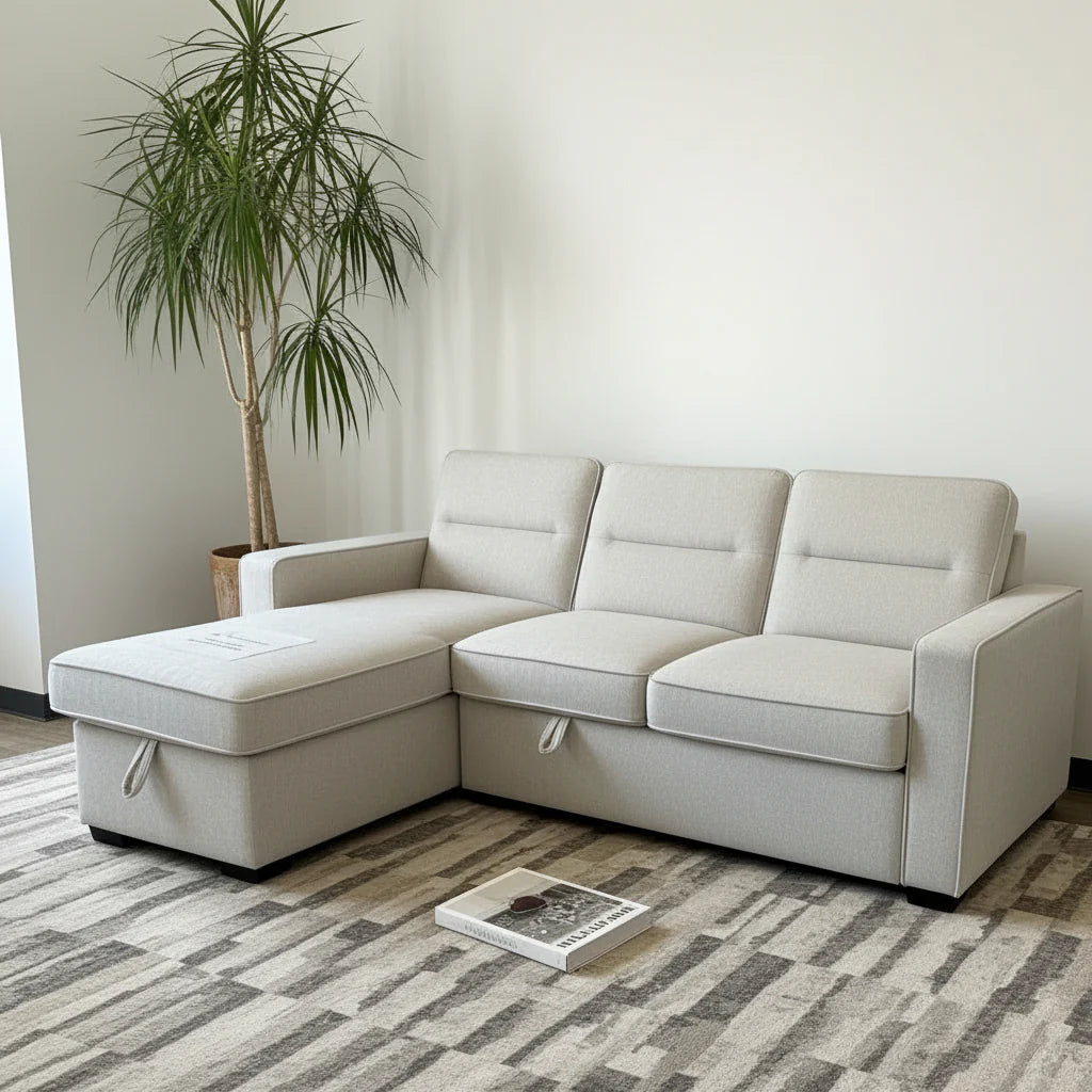 Coquitlam Sectional Sofa Bed with Storage