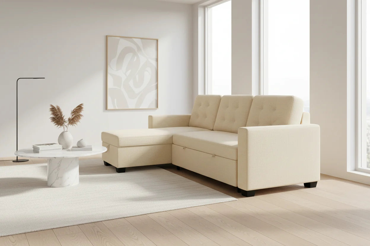 Vancouver Sectional Sofa Bed with Storage
