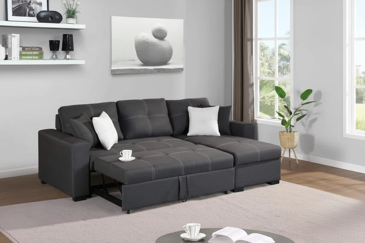 Vancouver Sectional Sofa Bed with Storage
