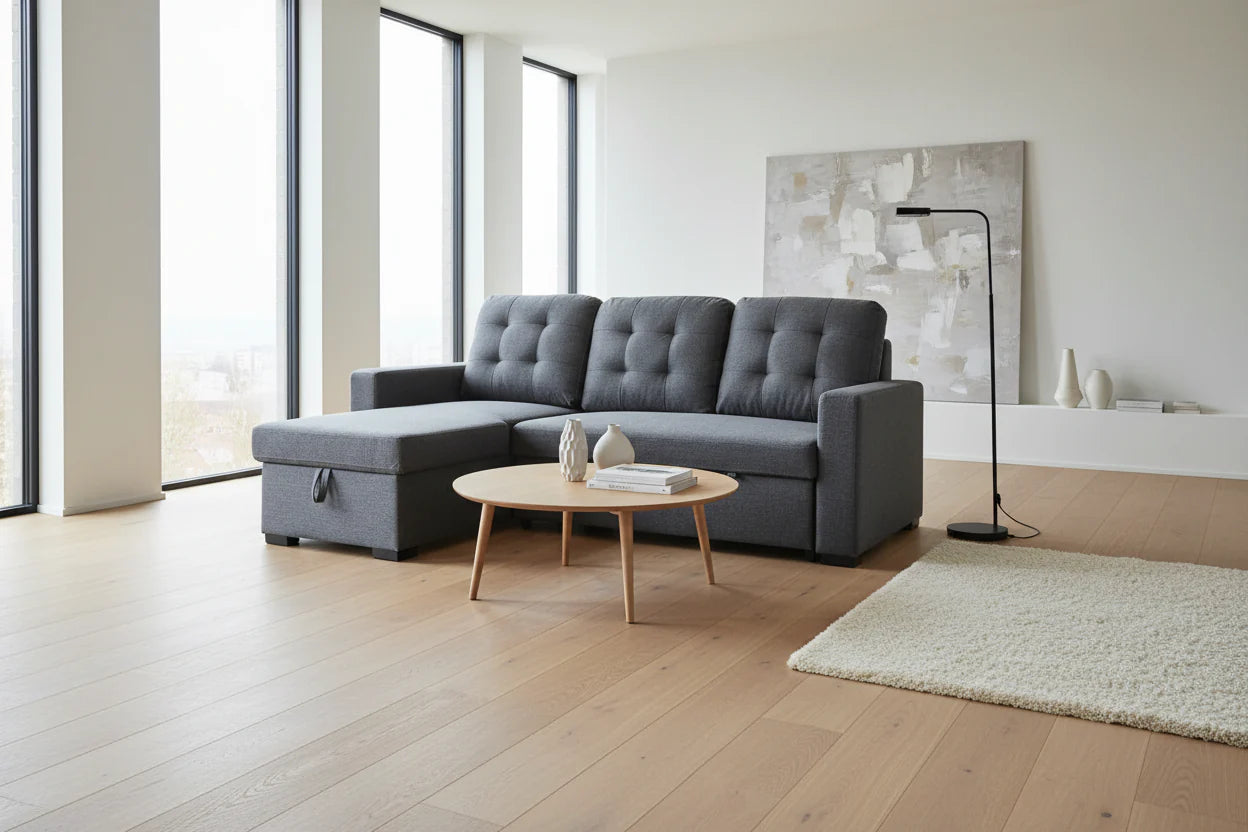 Vancouver Sectional Sofa Bed with Storage