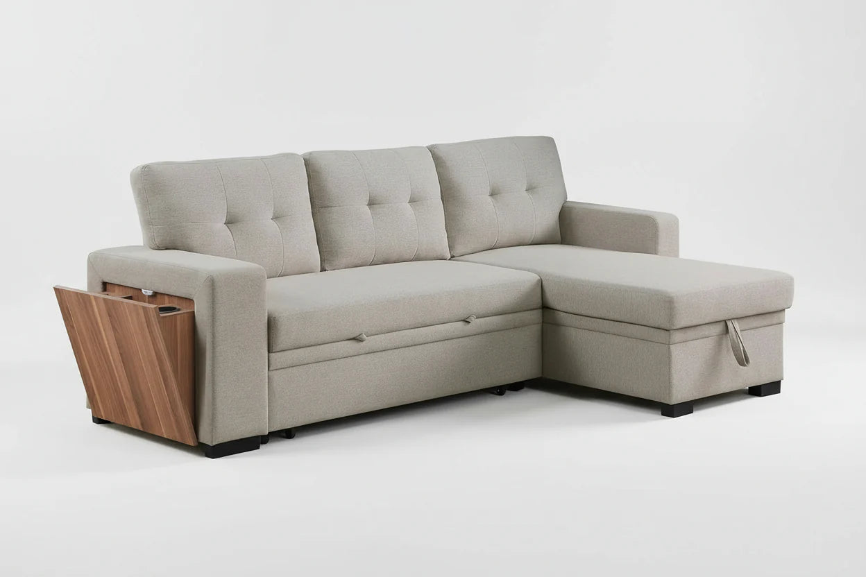 Chilliwack Sectional Sofa Bed with Storage